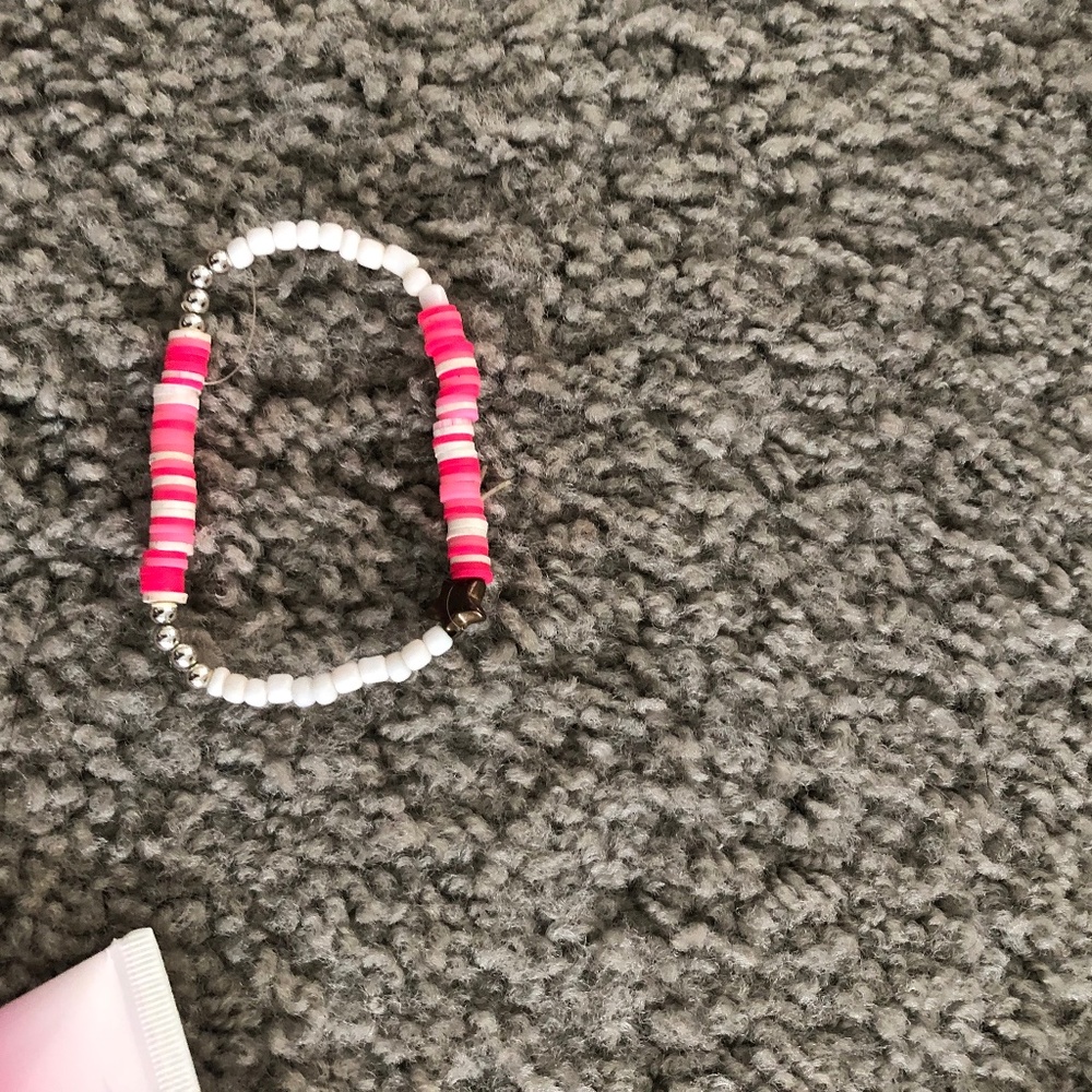White and pink bracelet